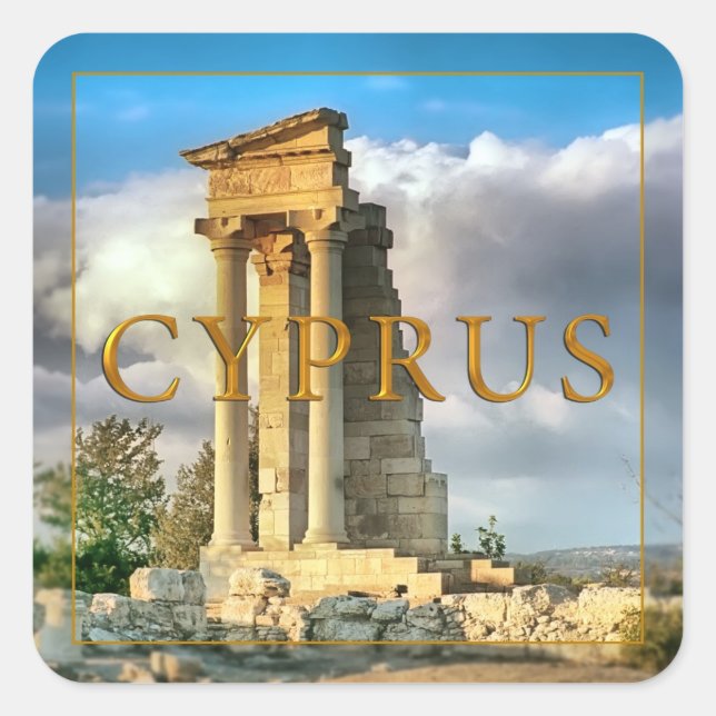 Cyprus Square Sticker (Front)