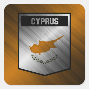 Cyprus Square Sticker