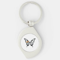 Cyprus Swallowtail Butterfly Flag Sticker