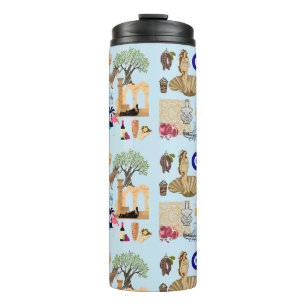 Cyprus Symbols Travel Lovers Thermal Tumbler