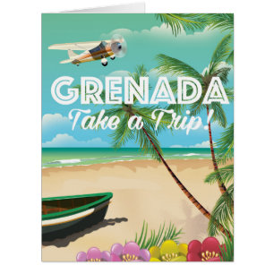 Cyprus vintage beach travel poster