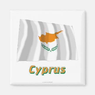 Cyprus Waving Flag with Name Magnet