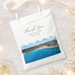 Cyprus Wedding Favour Konnos Beach Thank You Photo Bags