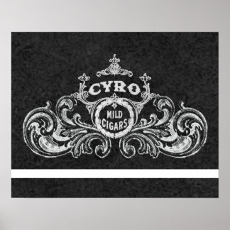 Cyro Mild Cigars Vintage Tobacco Label Poster