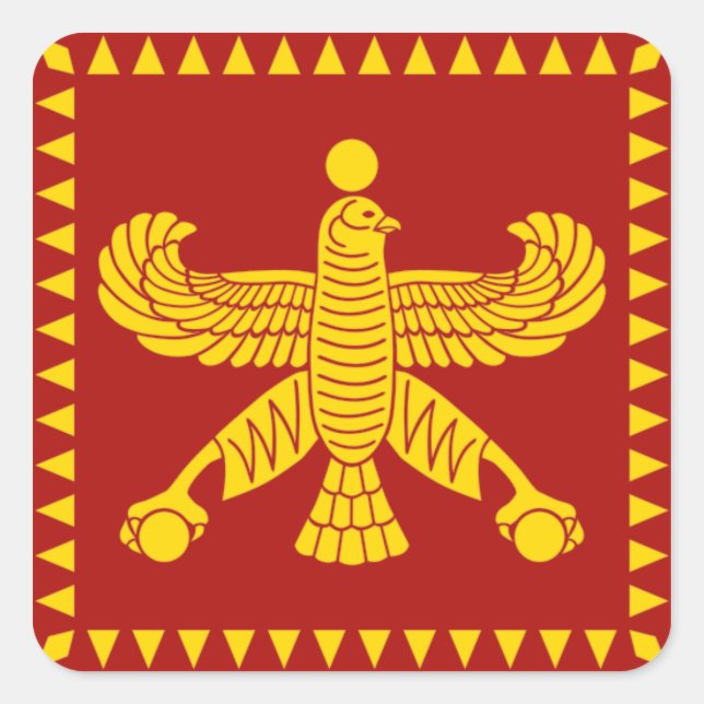 Cyrus the Great Standard Flag Square Sticker (Front)
