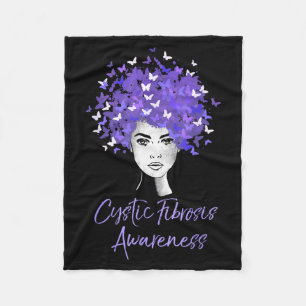 Cystic Fibrosis Awareness Fleece Blanket