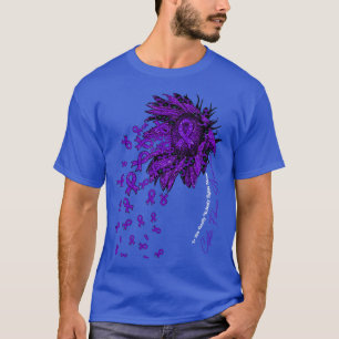 Cystic Fibrosis Awareness sunflower nobody fights T-Shirt