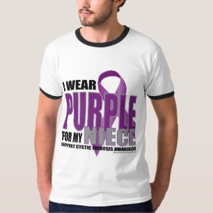 Cystic Fibrosis: Purple for Niece T-Shirt