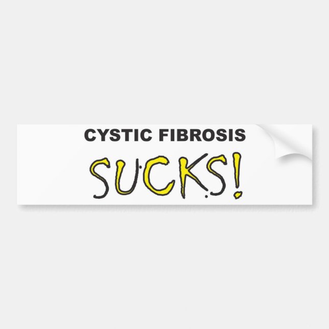 Cystic Fibrosis Sucks.jpg Bumper Sticker (Front)