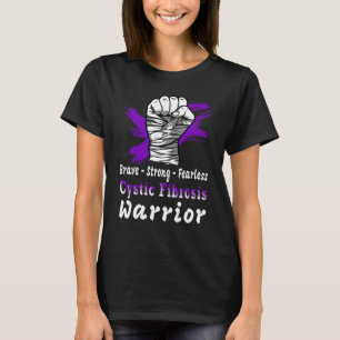 Cystic Fibrosis Warrior Fighter Support T-Shirt
