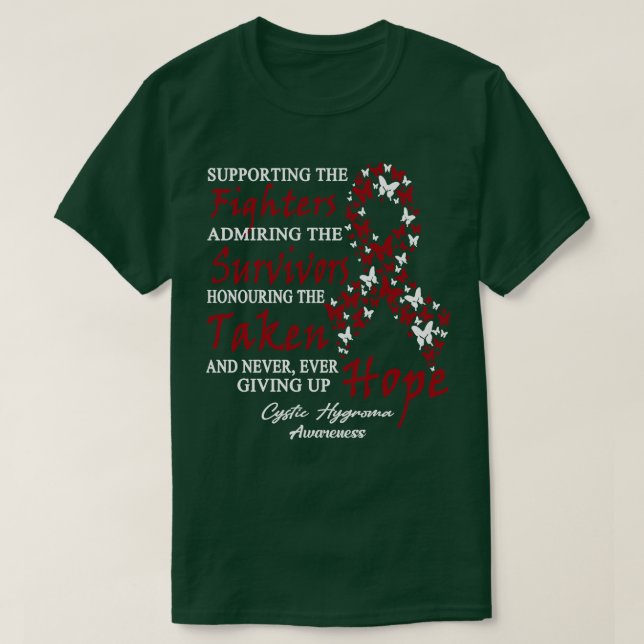 Cystic Hygroma Awareness Supporting The Fighters B T-Shirt (Design Front)