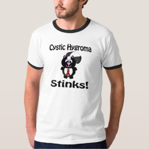 Cystic Hygroma Stinks Skunk Awareness Design T-Shirt
