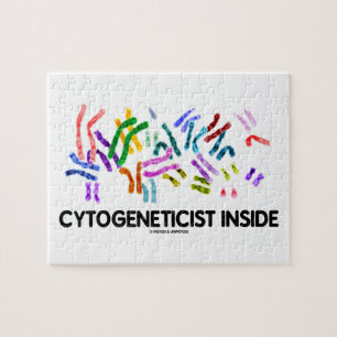 Cytogeneticist Inside (Karyotype) Jigsaw Puzzle