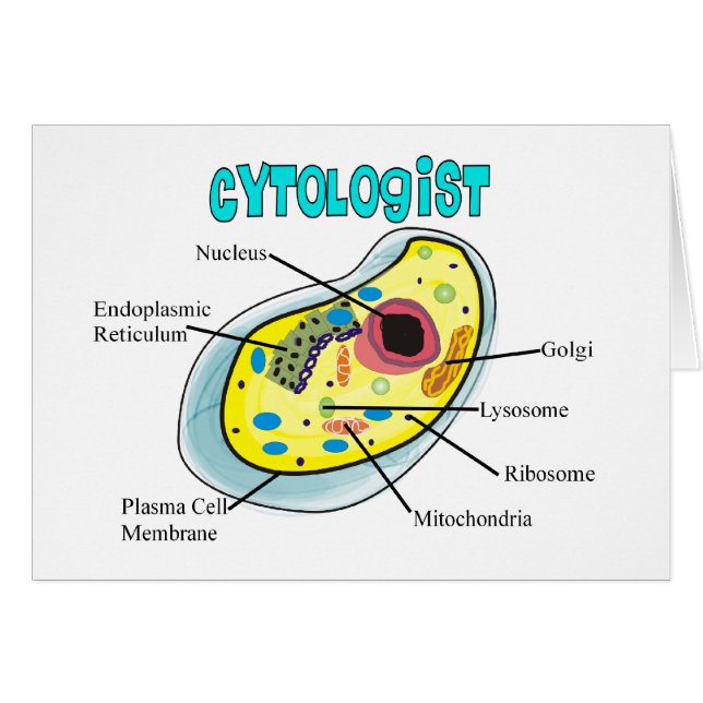 Cytologist Human Cell Drawing Gifts (Front Horizontal)