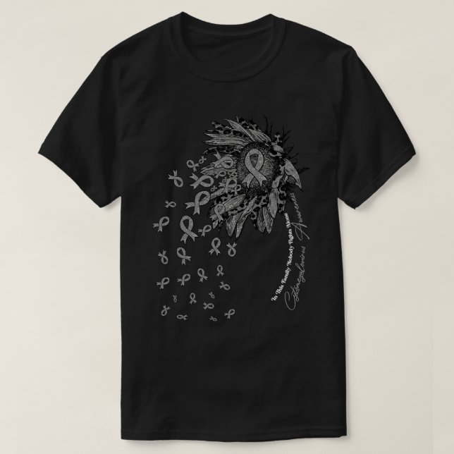 CytomegaloAwareness sunflower nobody fights alone T-Shirt (Design Front)