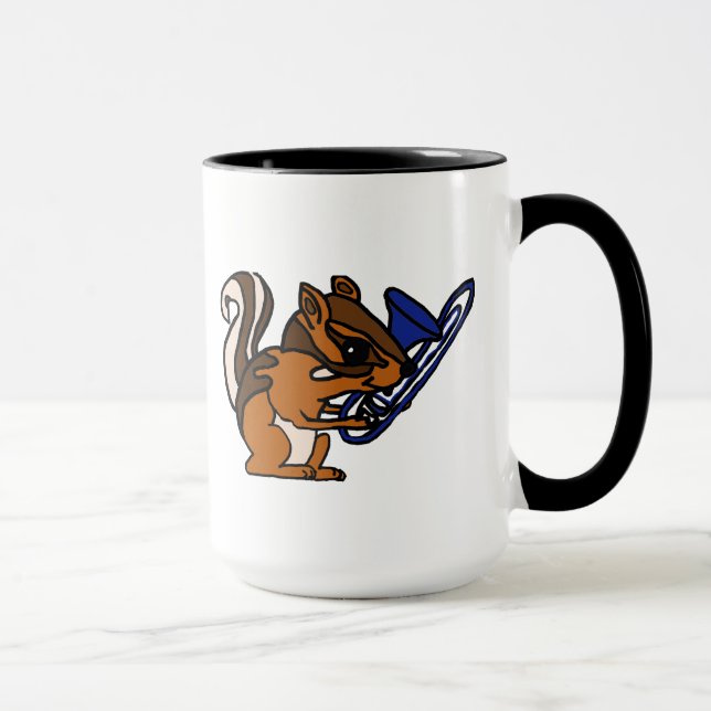 CZ- Chipmunk Playing the Trombone Mug (Right)