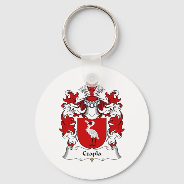 Czapla Family Crest Key Ring (Front)