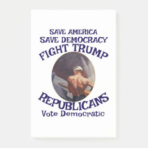 Czar Rue Liar Trump POTUS Patriotic MAGA Train WH Post-it Notes