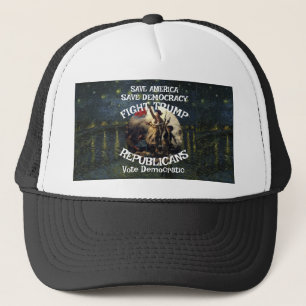 Czar Rue Liar Trump POTUS Patriotic MAGA Train WH Trucker Hat