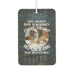 Czar Rue Liar Trump Republican Party USA America Car Air Freshener