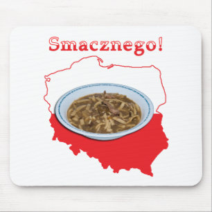 Czarnina Smacznego Polish Map Mouse Pad