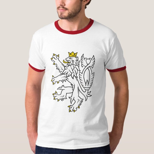 Czech Bohemian Lion T-Shirt (Front)