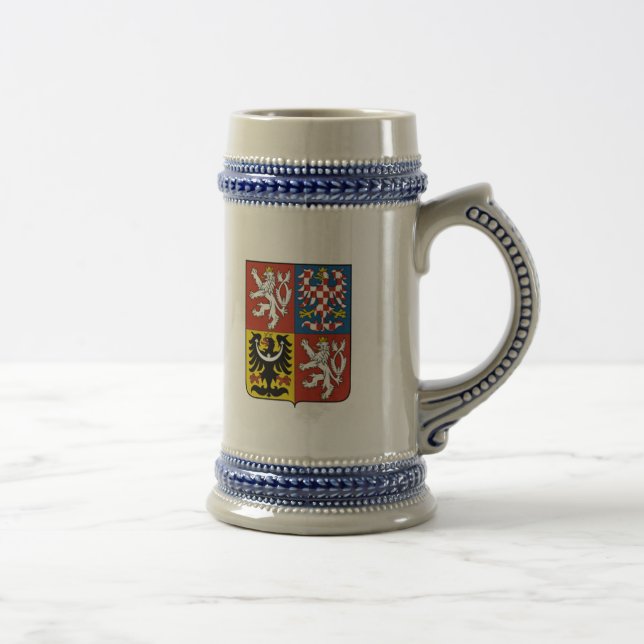 Czech Coat of Arms Beer Stein (Right)