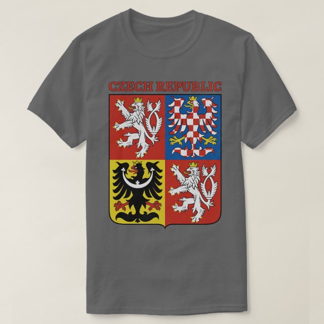 Czech Coat of Arms T-Shirt (Design Front)