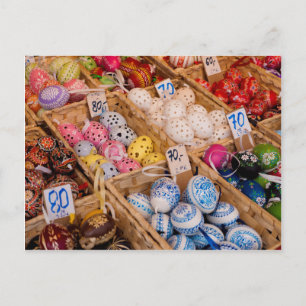 Czech Easter Eggs Holiday Postcard