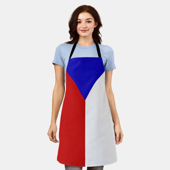 Czech flag apron (Worn)