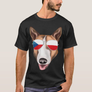 Czech Flag Bull Terrier Dog Czech Republic Pocket T-Shirt