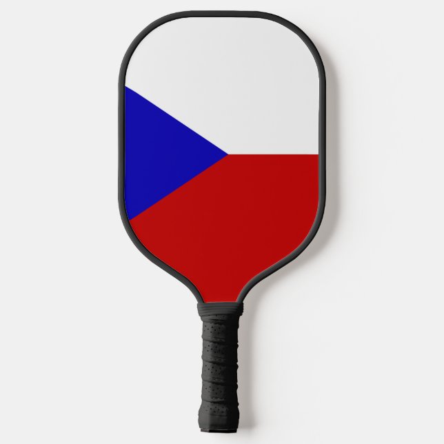 Czech flag-coat of arms pickleball paddle (Back)