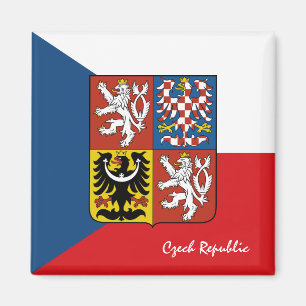 Czech flag & Czech Republic holiday/sports fans Ma Magnet