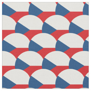 Czech Flag & Czech Republic Trendy Fabric /fashion