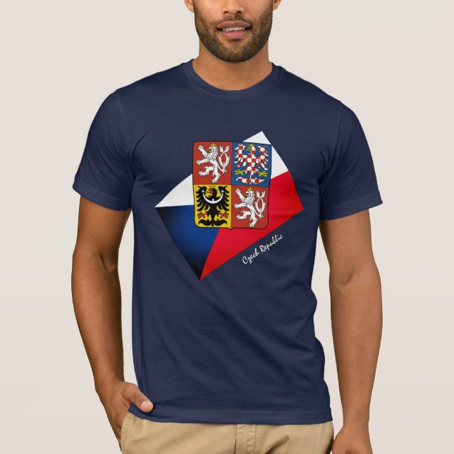 Czech flag, Emblem & Czech Republic fashion /sport T-Shirt (Front)