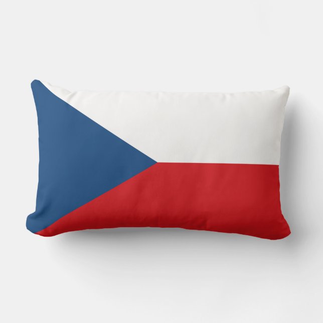 Czech Flag Lumbar Cushion (Front)