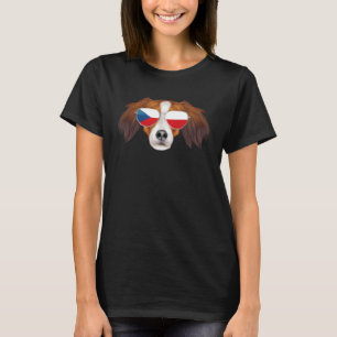 Czech Flag Nederlandse Kooikerhondje Czech Republi T-Shirt