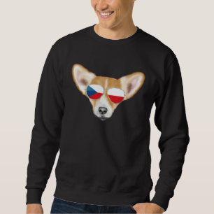 Czech Flag Pembroke Welsh Corgi Dog Czech Republic Sweatshirt