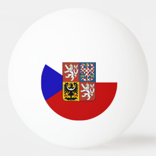 Czech flag ping pong ball