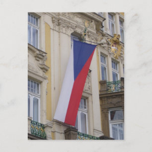 czech flag postcard