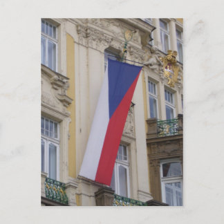 czech flag postcard