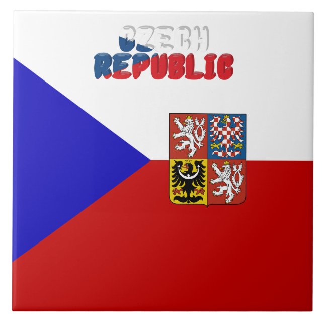 Czech flag tile (Front)