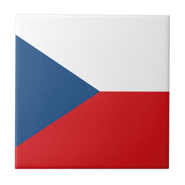 Czech Flag Tile (Front)