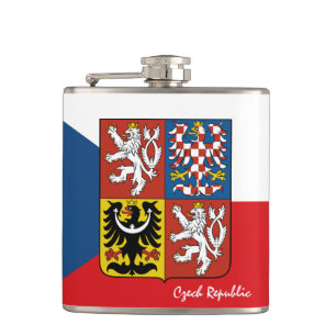Czech Flag & travel Czech Republic /sports fans Fl Hip Flask