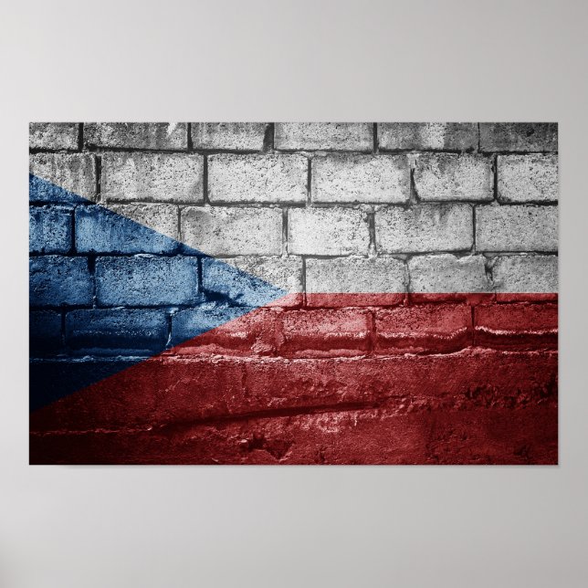 Czech flag wall poster (Front)
