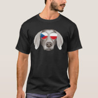 Czech Flag Weimaraner Dog Czech Republic Pocket