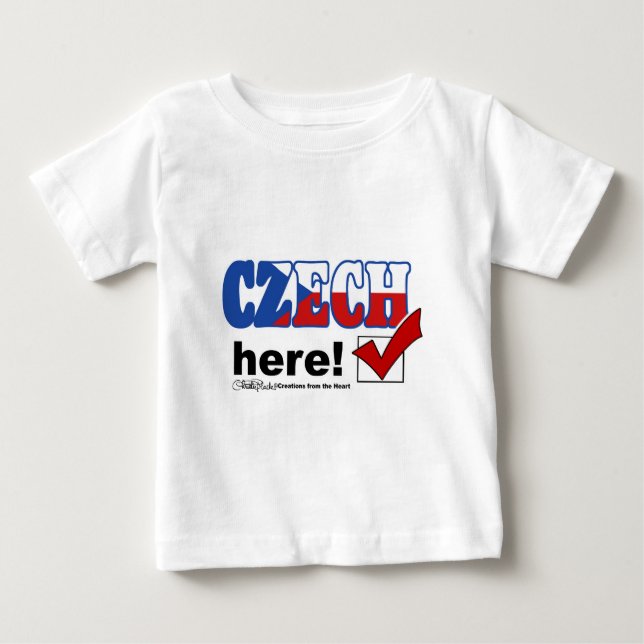 Czech Here (light) Baby T-Shirt (Front)