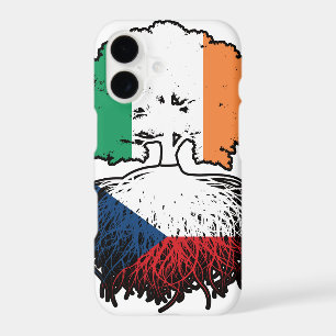 Czech Irish Ireland Tree Roots Flag
