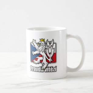 Czech Lion Coat of Arms Flag Coffee Mug