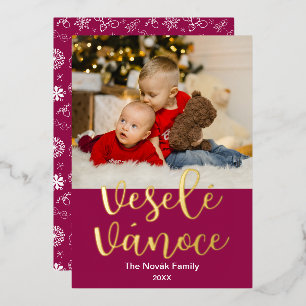 Czech Merry Christmas, Veselé Vánoce, Elegant